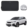 Front Windscreen Sun Shade for Peugeot 5008 SUV 2009 - 2016 (T87) - Standard 150 x 85 cm - Black