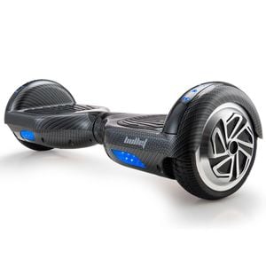 BULLET Gen III Hoverboard Scooter, Dual Copper Motors, UL Certified, AU Compliant, 6.5" Wheels, LED Lights, Carbon Fiber style