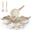 ZUNI 13PCS Nonstick Cookware Pots & Pans Set Granite Coating Cooking Set
