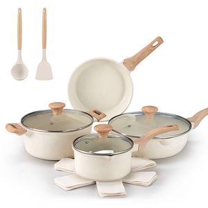 ZUNI 13PCS Nonstick Cookware Pots & Pans Set Granite Coating Cooking Set