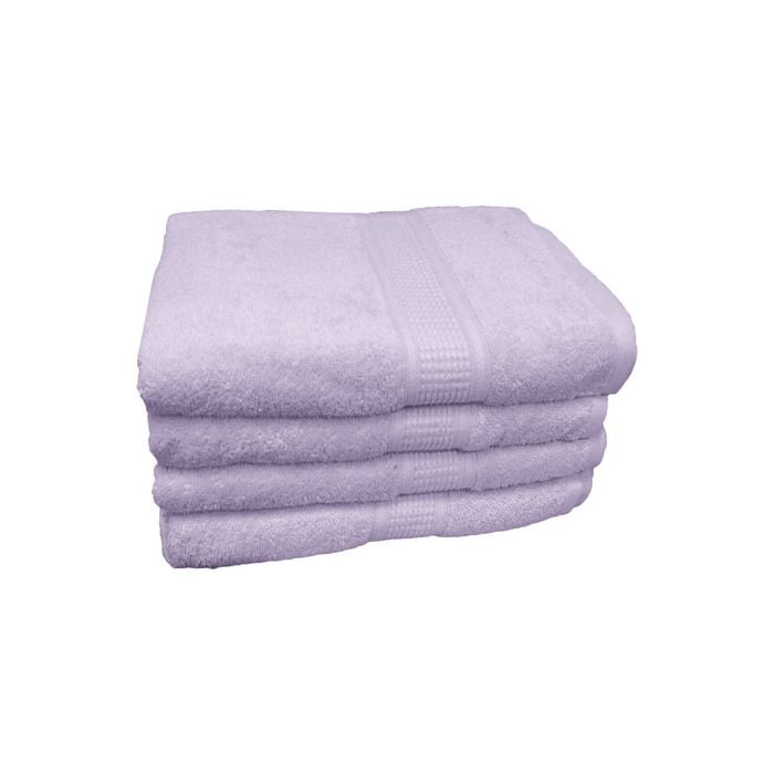 500gsm Superior Softness Combed Cotton Bath Towels 70 x 140cm Lavender