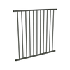 ProtectorAl 350 - 1200 x 1200mm Woodland Grey Aluminium Flat Top Garden Fence Panel