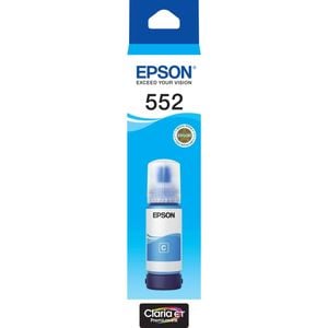 Epson Epson T552 Cyan Claria EcoTank 552 Ink Bottle Toner C13T06W292 Genuine Original