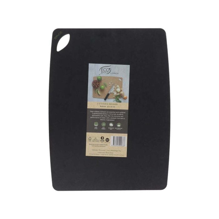 Eco Basics Medium Wood Pulp Cutting/Chopping Board - Black