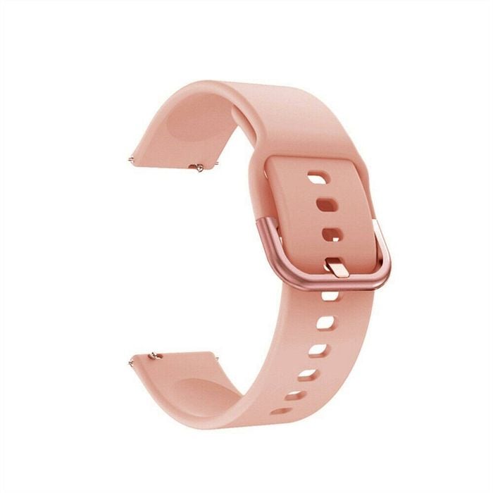 Silicone Sports Watch Band Strap - For Samsung Galaxy Watch Garmin Venu Huawei Universal 22mm (Pink)