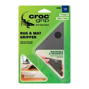Croc Grip Adhesive Rug and Mat Grippers - 4 Pack