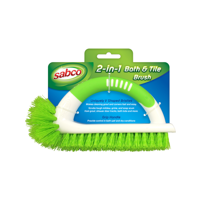 Sabco 2 In 1 Scrub Bath And Tile Brush
