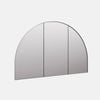 Future Glass Aria Arch Mirror Cabinet 800 x 1200mm - Brushed Nickel
