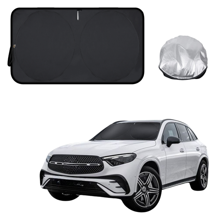 Front Windscreen Sun Shade for Mercedes-Benz GLC 2023 - Current (X254) - Standard 150 x 85 cm - Black