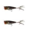 2x 13 Fishing 75mm Poppy Mc Pop Face Topwater Popper Lures - Rusty Bream