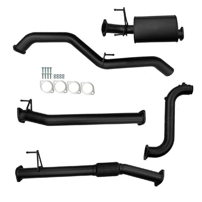 Ignite Exhausts Turbo Back For Mazda Bt50 B30b 3" No Cat & Muffler Black Aluminised Steel