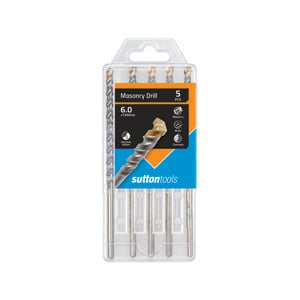 Sutton Tools 6 x 150mm Masonry Drill Set - 5 Pack