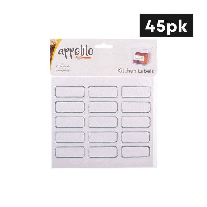 Appetito Labels Blank 45pk