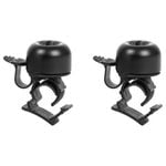 Zefal Piing Bicycle Handlebar Ring Bell Accessory - Black 2 Pack