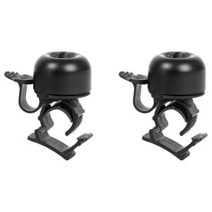 Zefal Piing Bicycle Handlebar Ring Bell Accessory - Black 2 Pack