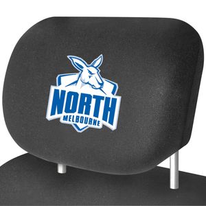 NORTH MELBOURNE KANGAROOS Official AFL Universal Headrest Cover Pairs