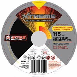 DTA Boss 115mm Maxx Stainless Steel Cut Off Wheel