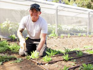 Rob Ryan learned about irrigation systems on the job, and now has a successful flower farm business. 