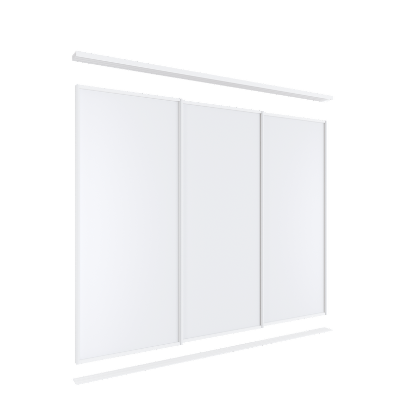 2100mm x 1801mm-2700mm 3 Melamine Wardrobe Door Melamine Custom Made Package