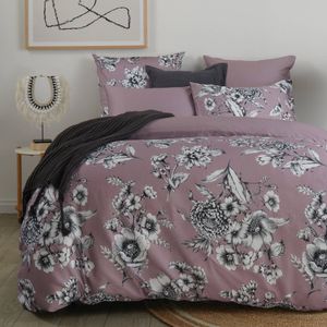Lucia Mauve Quilt Cover Set King MyHouse