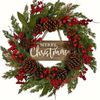 Lifebay Christmas Wreath with Pinecones & Berries