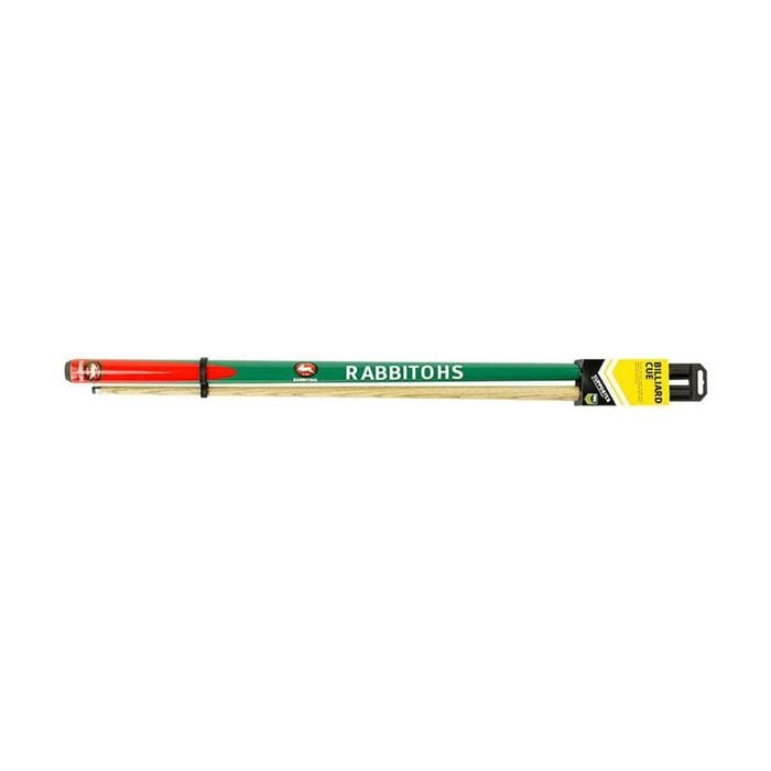 NRL 2-Piece Cue Rabbitohs Ash Shaft 10mm Elkmaster Tip 57 inch Billiards/Pool
