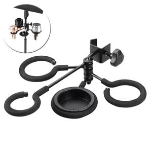 Hercules HA100 Cornet/Trumpet/Horn Mute Holder/Organiser Rack for Mic Stand BLK