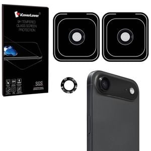 Icoverlover [2-pack] For Iphone Air Camera Lens Protectors With Locator Black