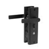 Lockwood Matt Black Nexion Vision Element Entrance Lockset