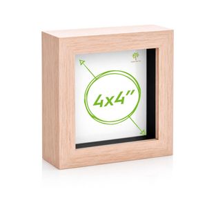 Nicola Spring Acrylic 3d Box Photo Frame - 4" X 4"