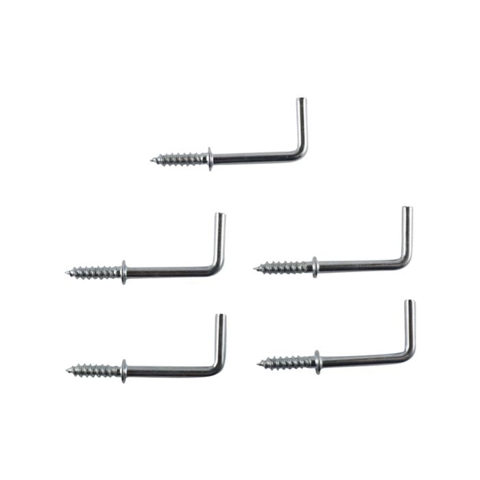Everhang 25mm Zinc Plated Square Hook - 5 Pack