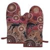 2pc Ashdene Spirit Land Hunting At Sunset Kitchen Oven Mitt Pot Holder 19.5x33cm