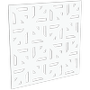 ProtectorAl 300-1200 x 300-1200mm Pearl White Mosaic Unframed Solid Aluminium Decorative Panel 
