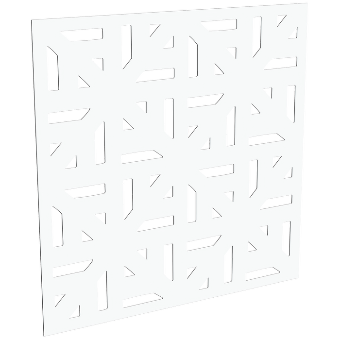 ProtectorAl 300-1200 x 300-1200mm Pearl White Mosaic Unframed Solid Aluminium Decorative Panel 