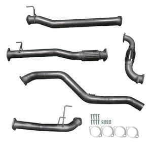 Ignite Exhausts Turbo Back For Isuzu D-max 3l 3" Cat & Pipe Raw Aluminised Steel