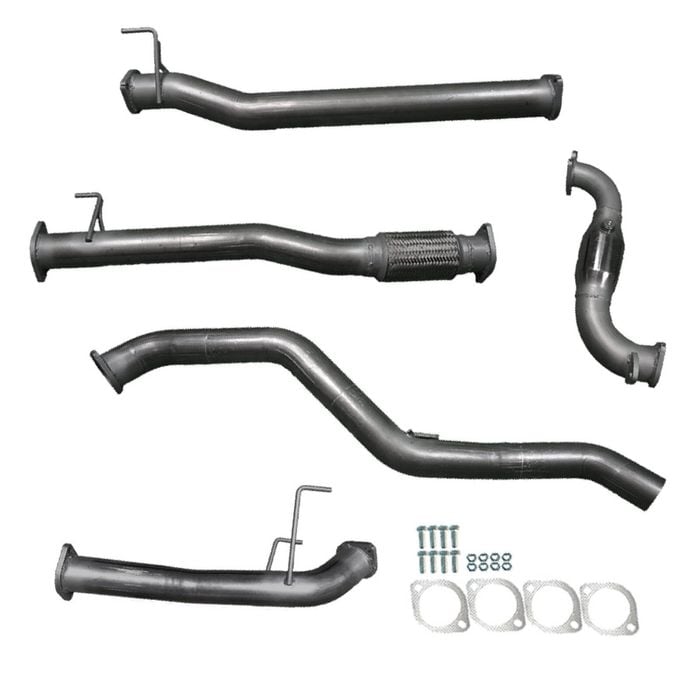 Ignite Exhausts Turbo Back For Isuzu D-max 3l 3" Cat & Pipe Raw Aluminised Steel