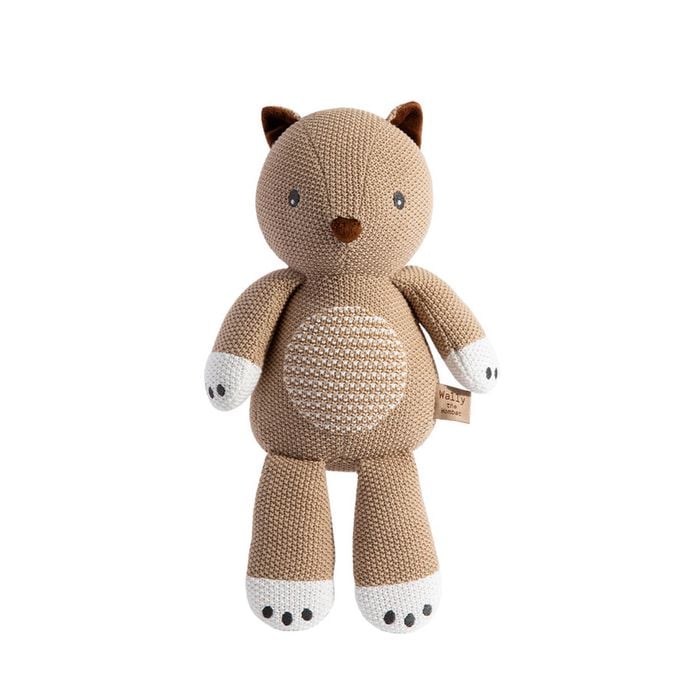 Living Textiles Knitted Baby Soft Toy Wally the Wombat