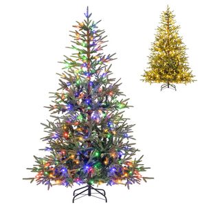 Costway 1.8M Christmas Tree 11 Light Mode 530 PE Tips Xmas Tree Decor Gift