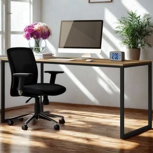 Zinus Computer Desk Home Office Wooden - Black 160cm