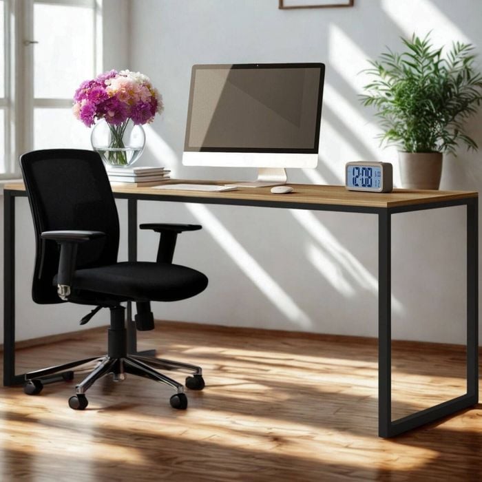 Zinus Computer Desk Home Office Wooden - Black 160cm