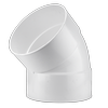 Holman 300mm 45° Female And Female PVC Stormwater Elbow