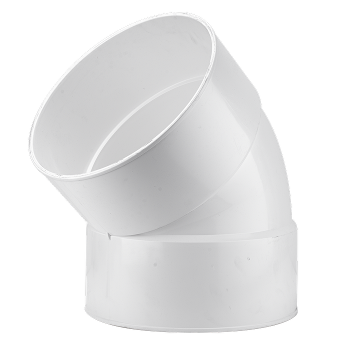 Holman 300mm 45° Female And Female PVC Stormwater Elbow