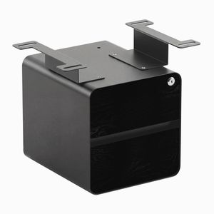 Desky Minimal Under Desk Cabinet Space Grey Frame