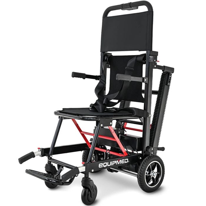 Equipmed Electric Stair Climbing Wheelchair, 169kg Load Capacity, 46 Steps/min, Aluminium Alloy, Foldable