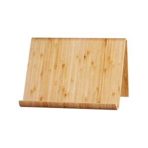 Sherwood Home Kitchen Cook Book & Ipad/ Tablet Bamboo Stand - Natural Brown