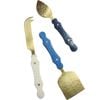 3pc LVD Stainless Steel Multi Cheese Knife w/ Bone Handle