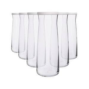 LAV Vera Glass Carafes - 1.2L - White Lid - Pack of 6