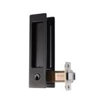 Delf Trade Matt Black Rectangular Cavity Sliding Door Lock