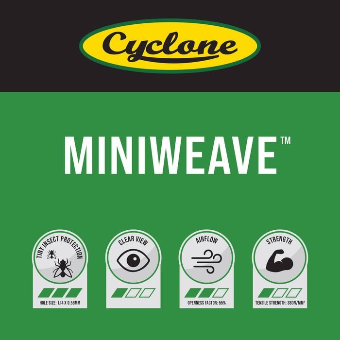 Cyclone 1220mm x 6m Miniweave Flyscreen