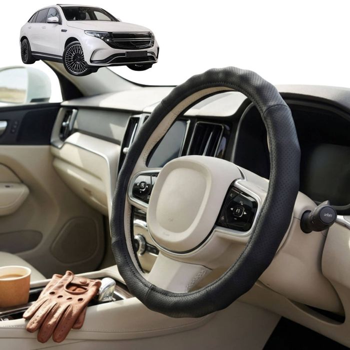 Australian Goose Steering Wheel Cover for Mercedes-Benz EQC SUV 2019 - Current (N293) Circle Black